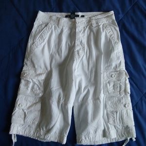 White Cargo Shorts